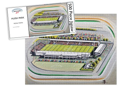 Yeovil Town FC Huish Park Stadium Art Jigsaw Puzzle
